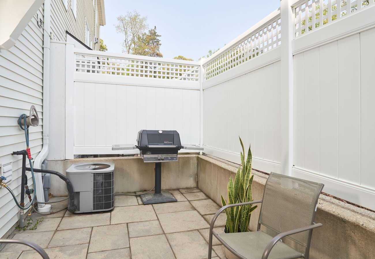 Grill and outside patio 